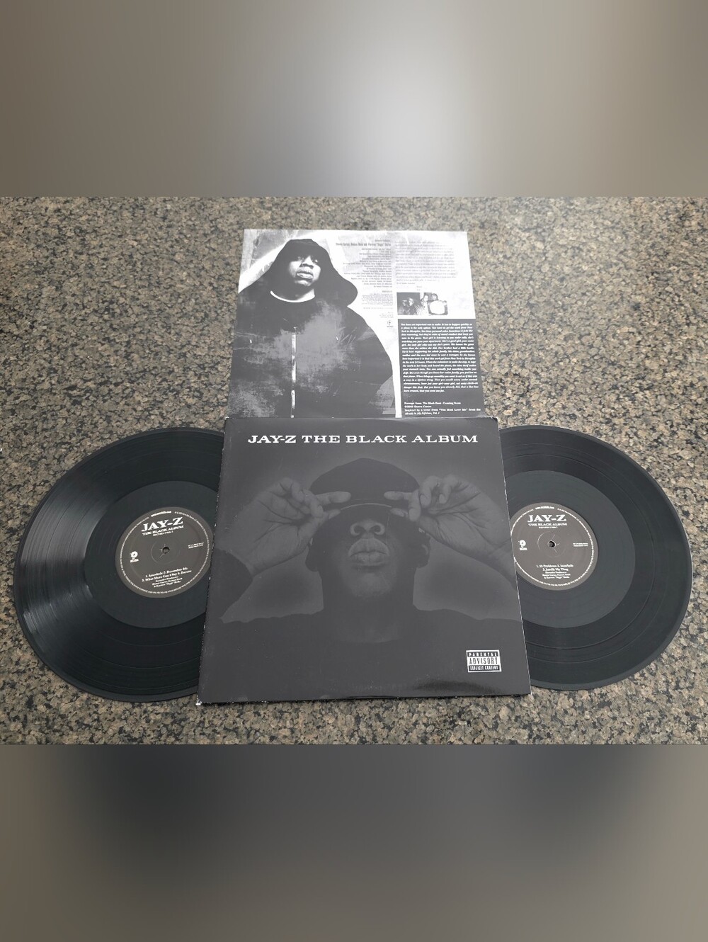 Jay-Z – The Black Album ; 2003 2 X LP Vinyl Roc-A-Fella Records B0001528-01 rare